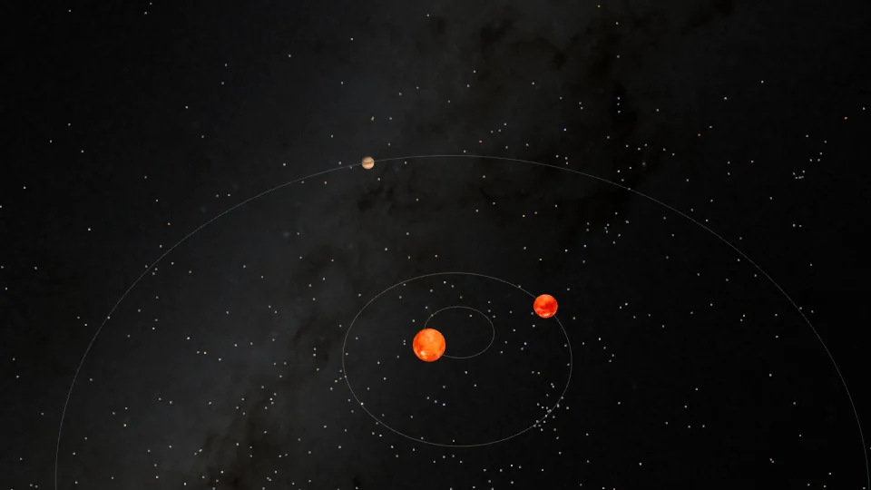 Kepler-16 · Deux soleils, une planète